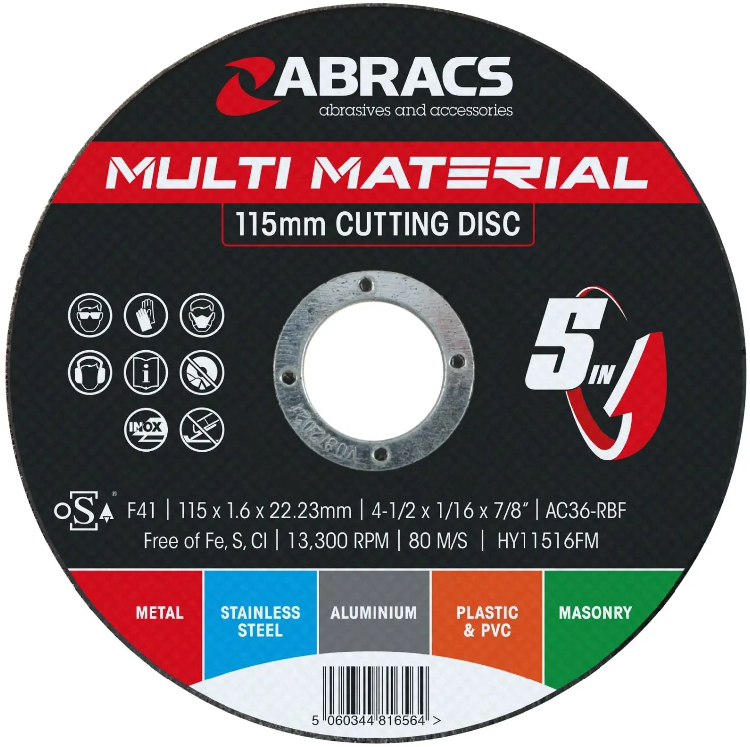 Abracs Multi Cutting Disc 115mm