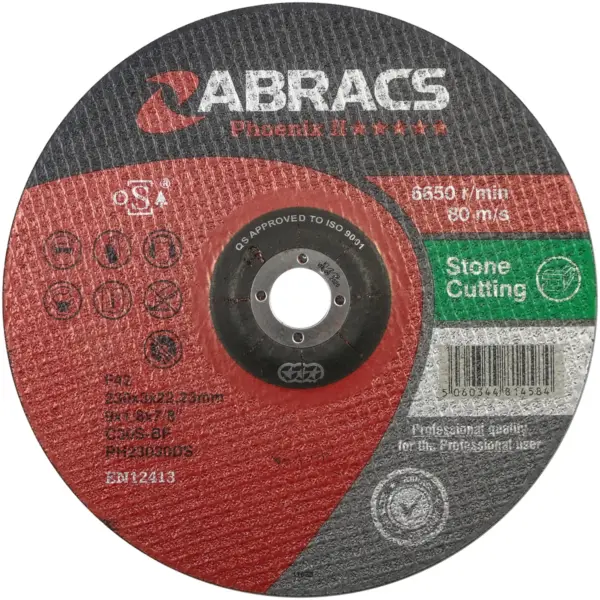 Abracs Stone Cutting Disc 230x3x22mm