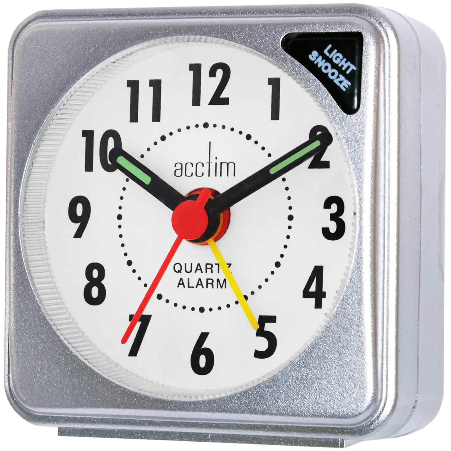 Acctim Ingot Alarm With Snooze Silver