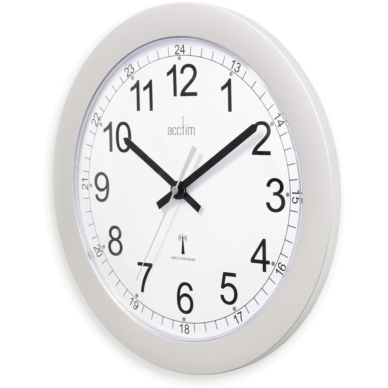 Acctim Formia Radio Controlled Wall Clock Silver 30cm