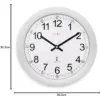 Acctim Formia Radio Controlled Wall Clock Silver 30cm