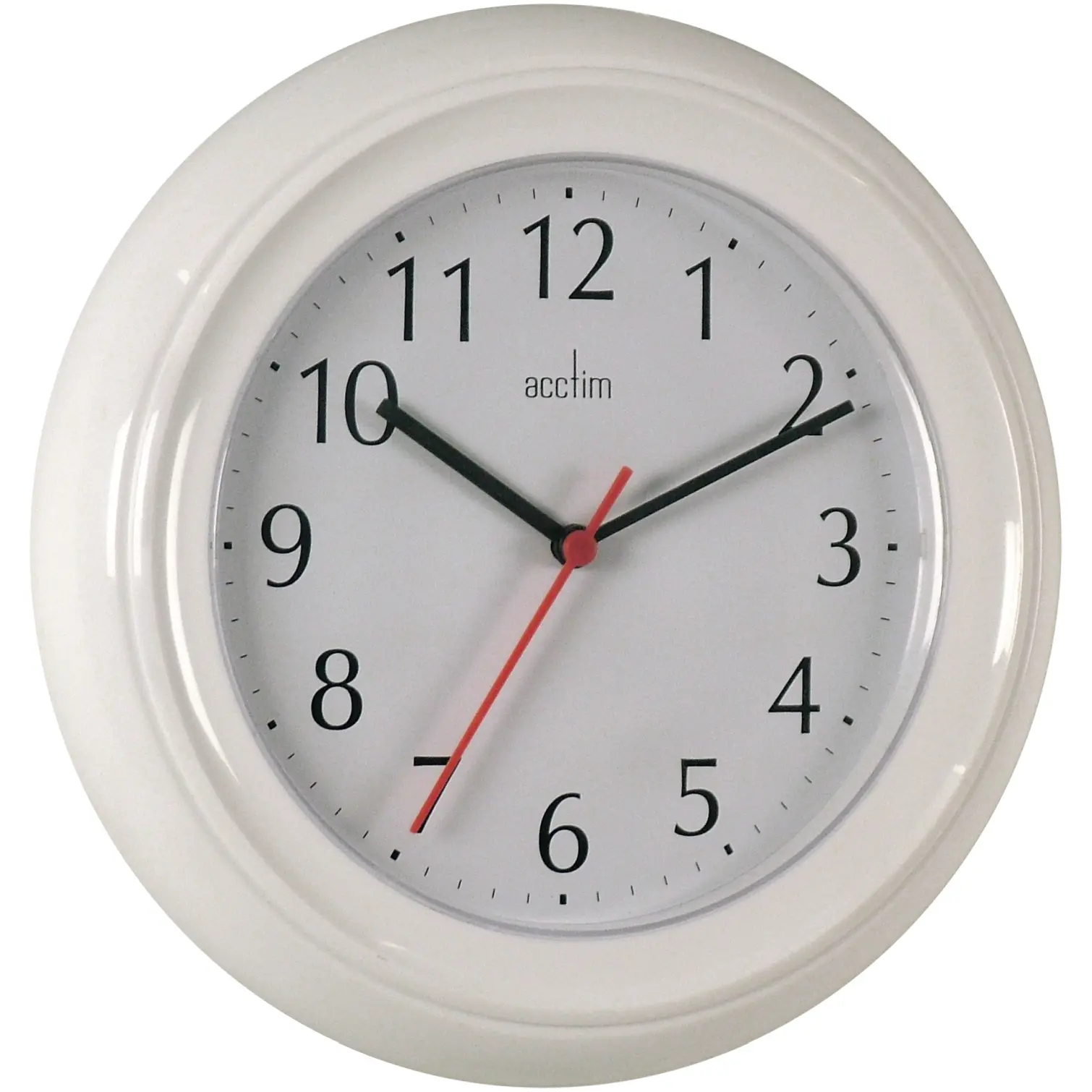 Acctim White Wycombe Round Wall Clock