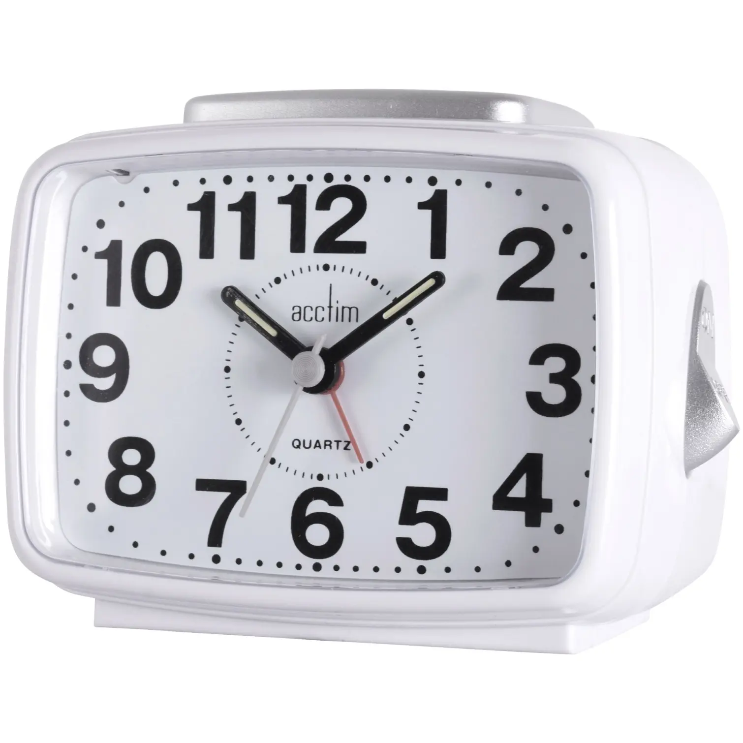 Acctim Titan Alarm Clock White