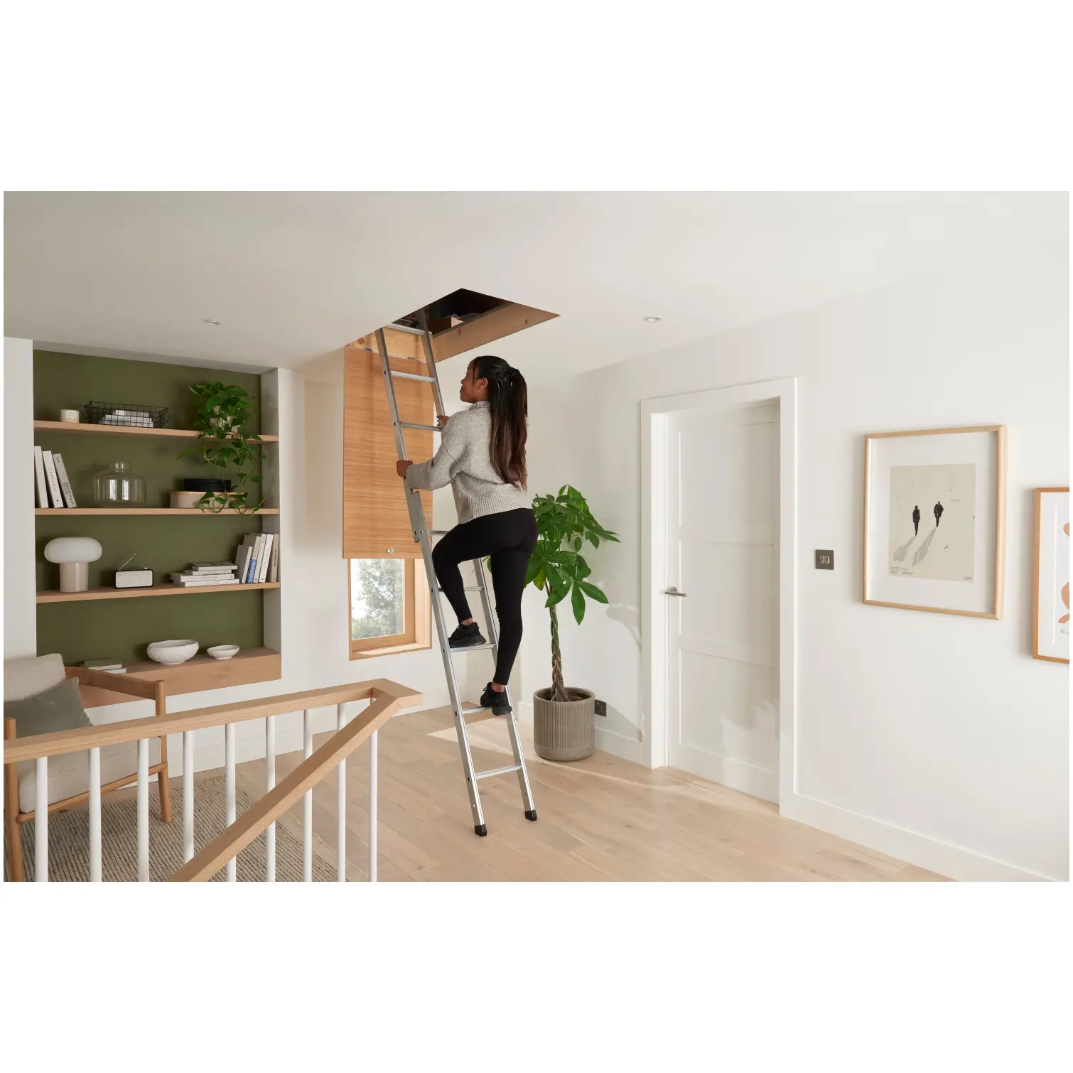 Werner 2 Part Loft Ladder 2.3m to 2.67m