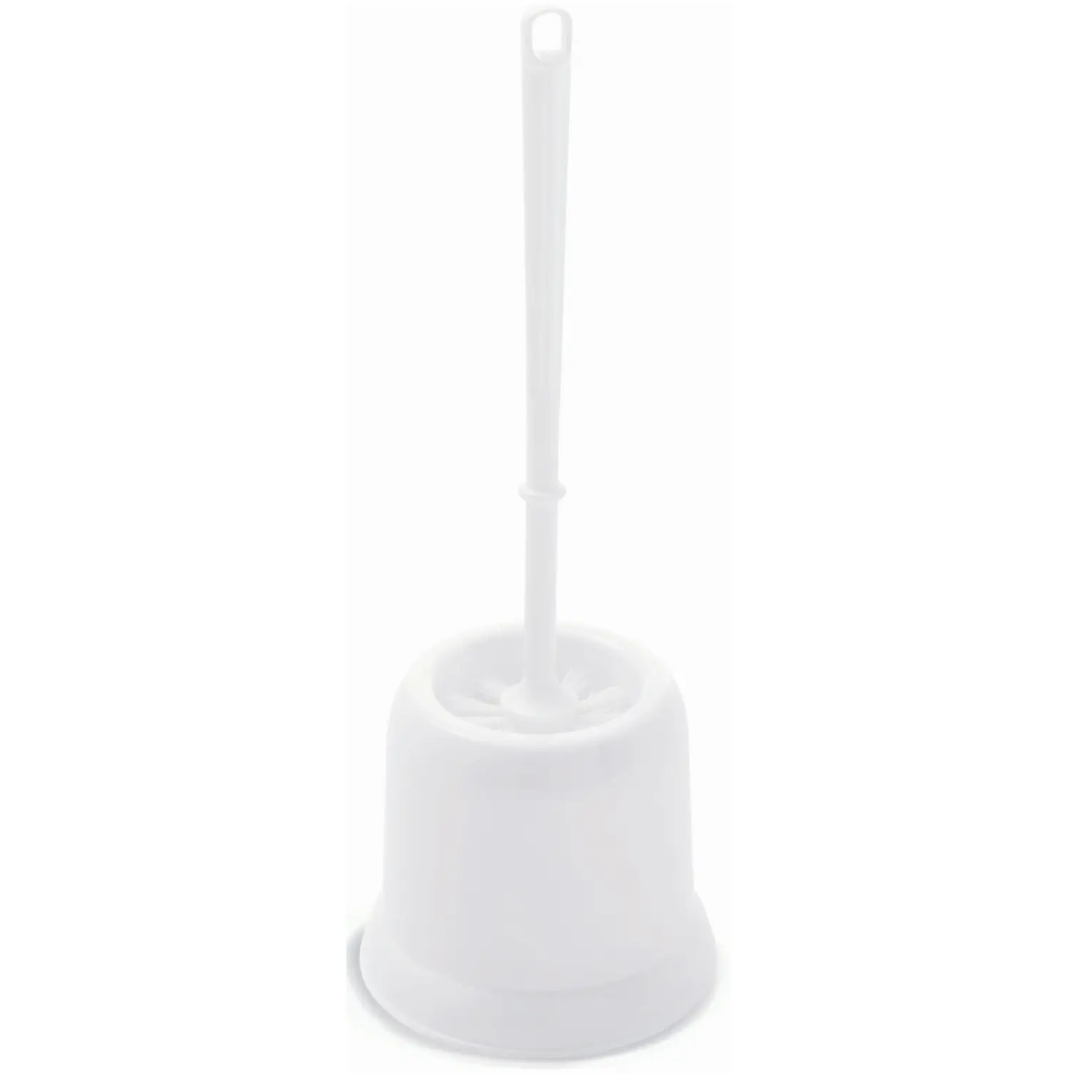 Addis White Round Toilet Brush Set