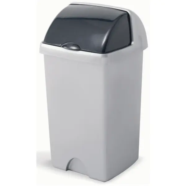 Addis Grey Roll Top Bin 24Ltr