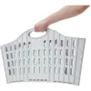 Addis Grey Green Fold Flat Laundry Basket 38Ltr