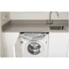 Addis Grey Green Fold Flat Laundry Basket 38Ltr