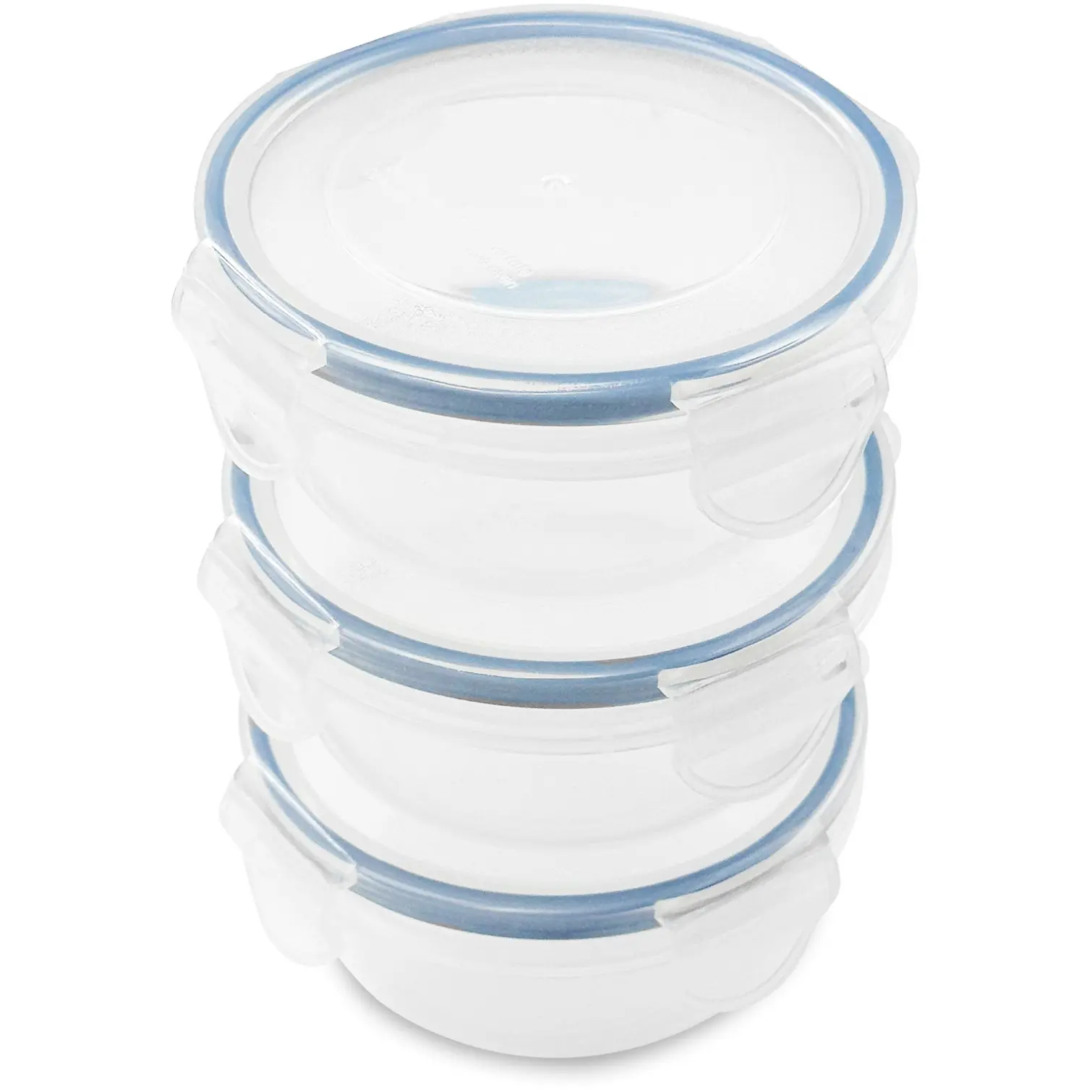Addis Round Clip Tight Storage Set 3 Pack 300ml