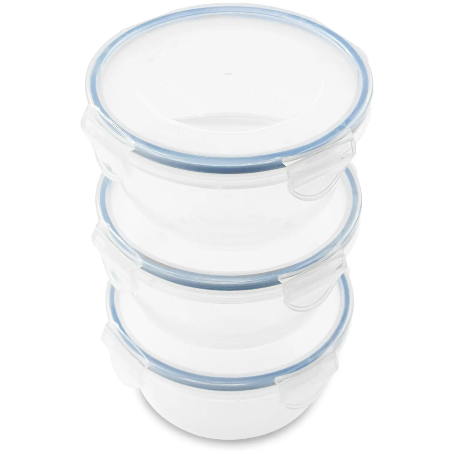 Addis Round Clip Tight Storage Set 3 Pack 700ml