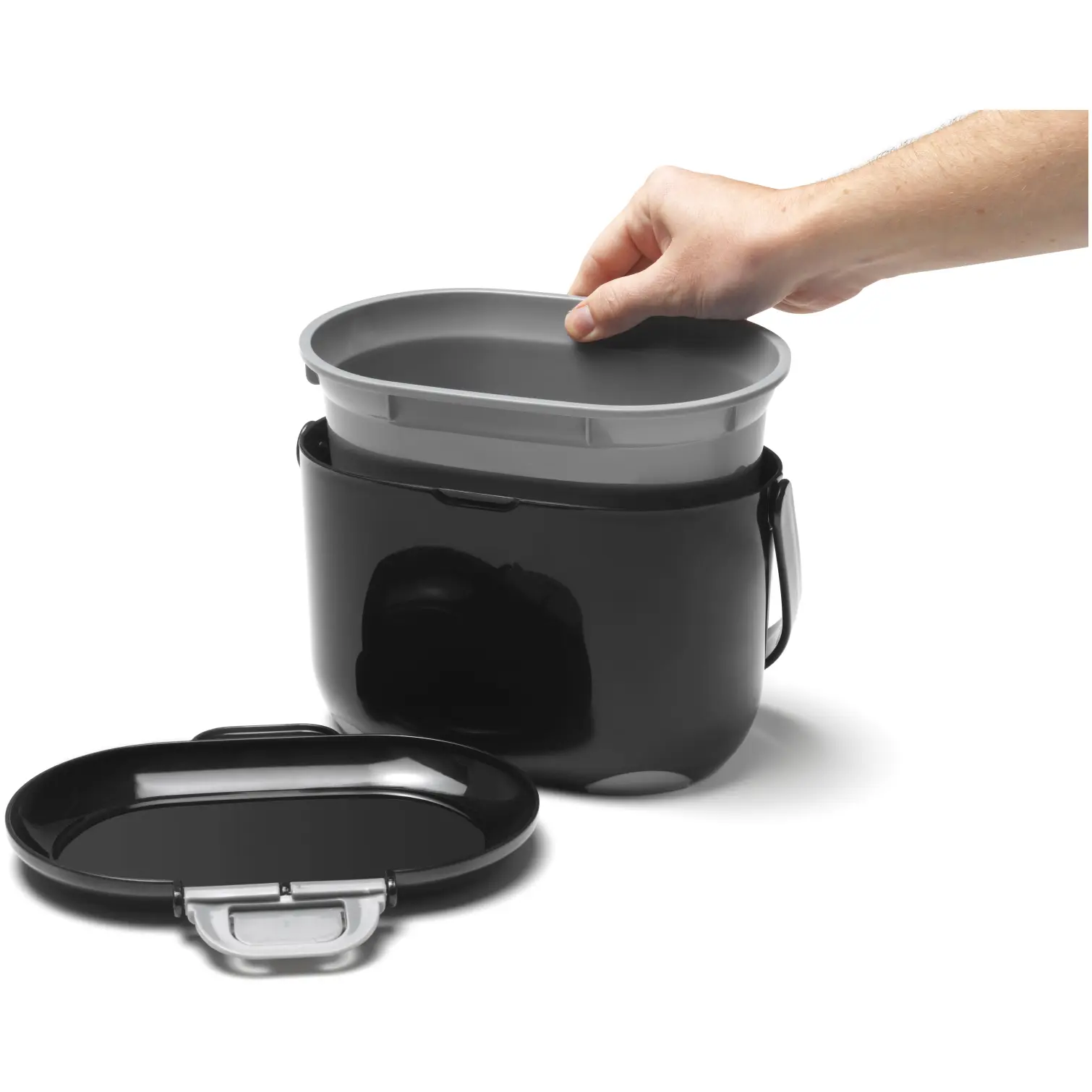 Addis Black Grey Compost Caddy 2.5Ltr