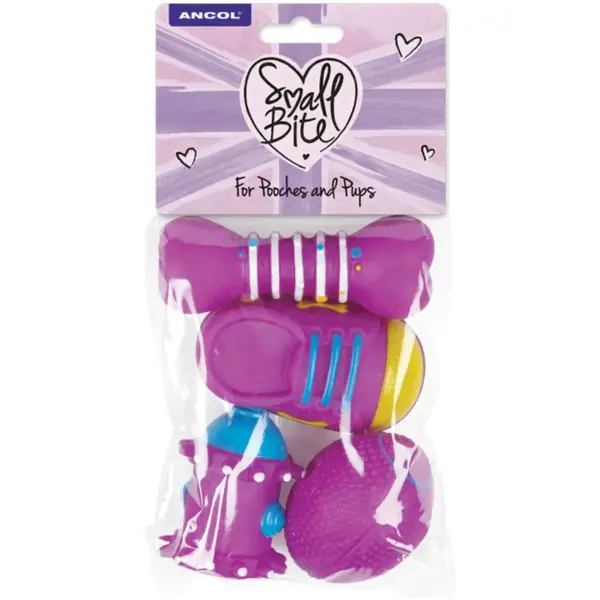 ANC0005 Ancol Small Bite Puppy Toys Pack of 4
