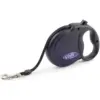 Ancol Viva Black Retractable Tape Lead 5m