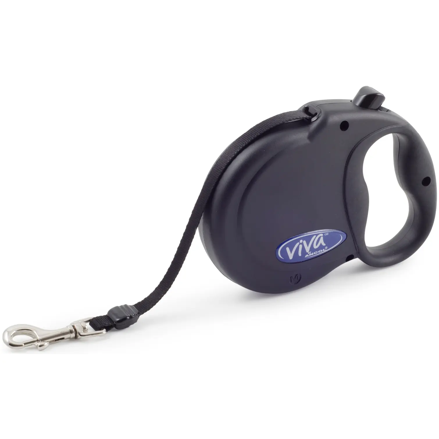 Ancol Viva Black Retractable Tape Lead 5m