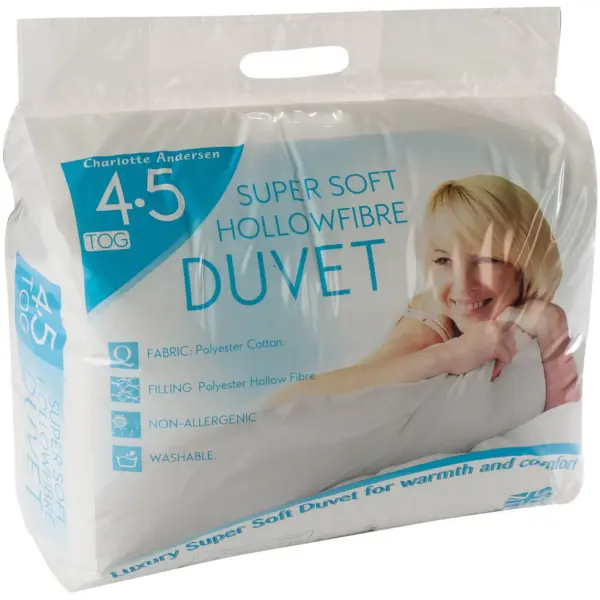 Charlotte Anderson Super Soft Hollowfibre Single Duvet 4.5 Tog
