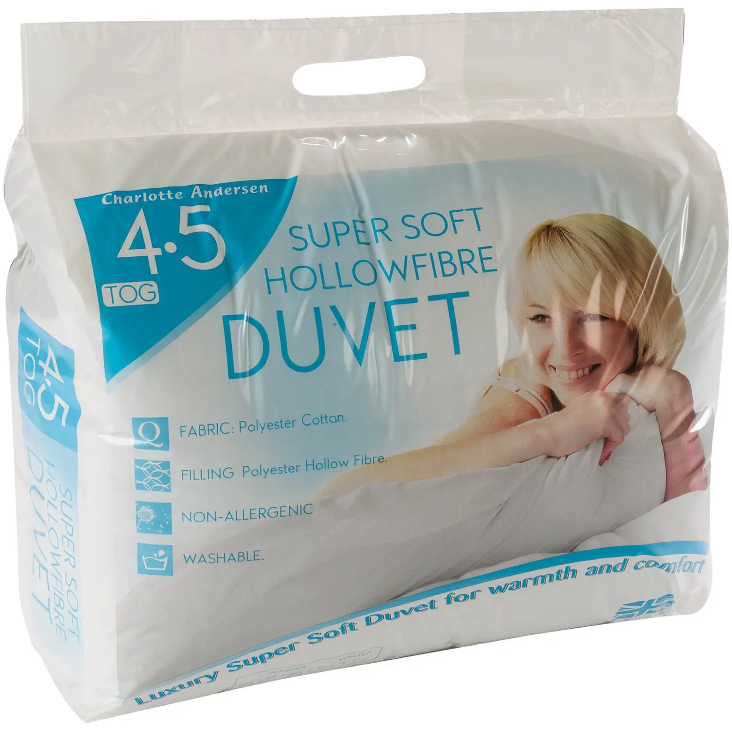 Charlotte Anderson Super Soft Hollowfibre King Size Duvet 4.5 Tog