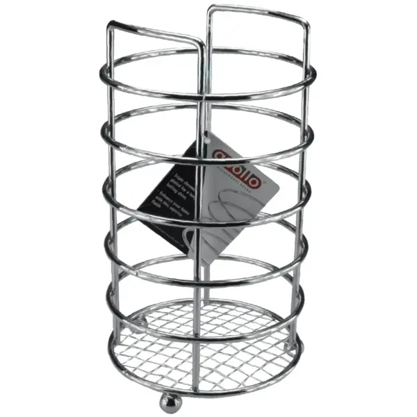 Apollo Chrome Spiral Utensil Holder