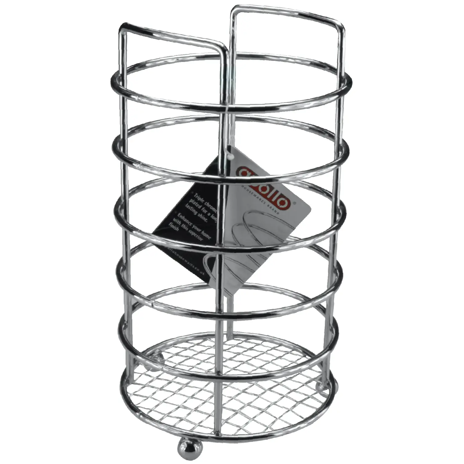 Apollo Chrome Spiral Utensil Holder