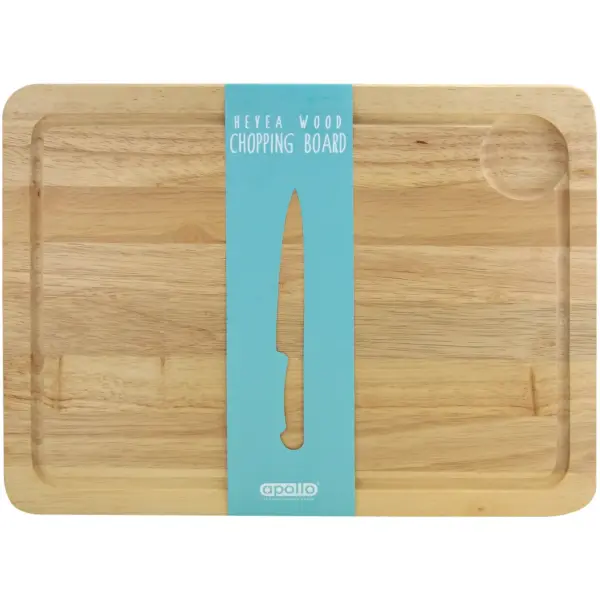Apollo Hevea Wood Chopping Board 40x30cm