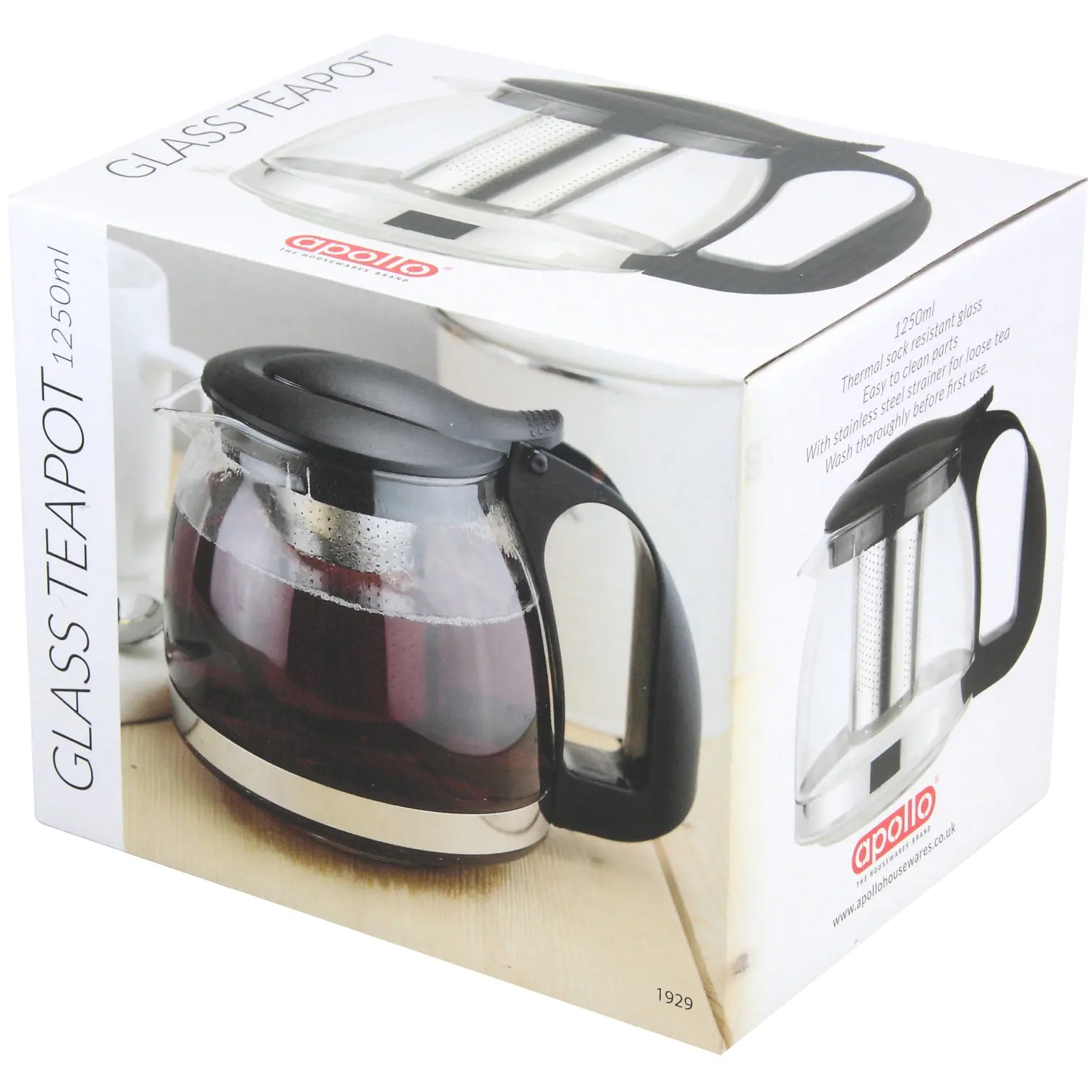 Apollo Glass Teapot 1.1 Litre