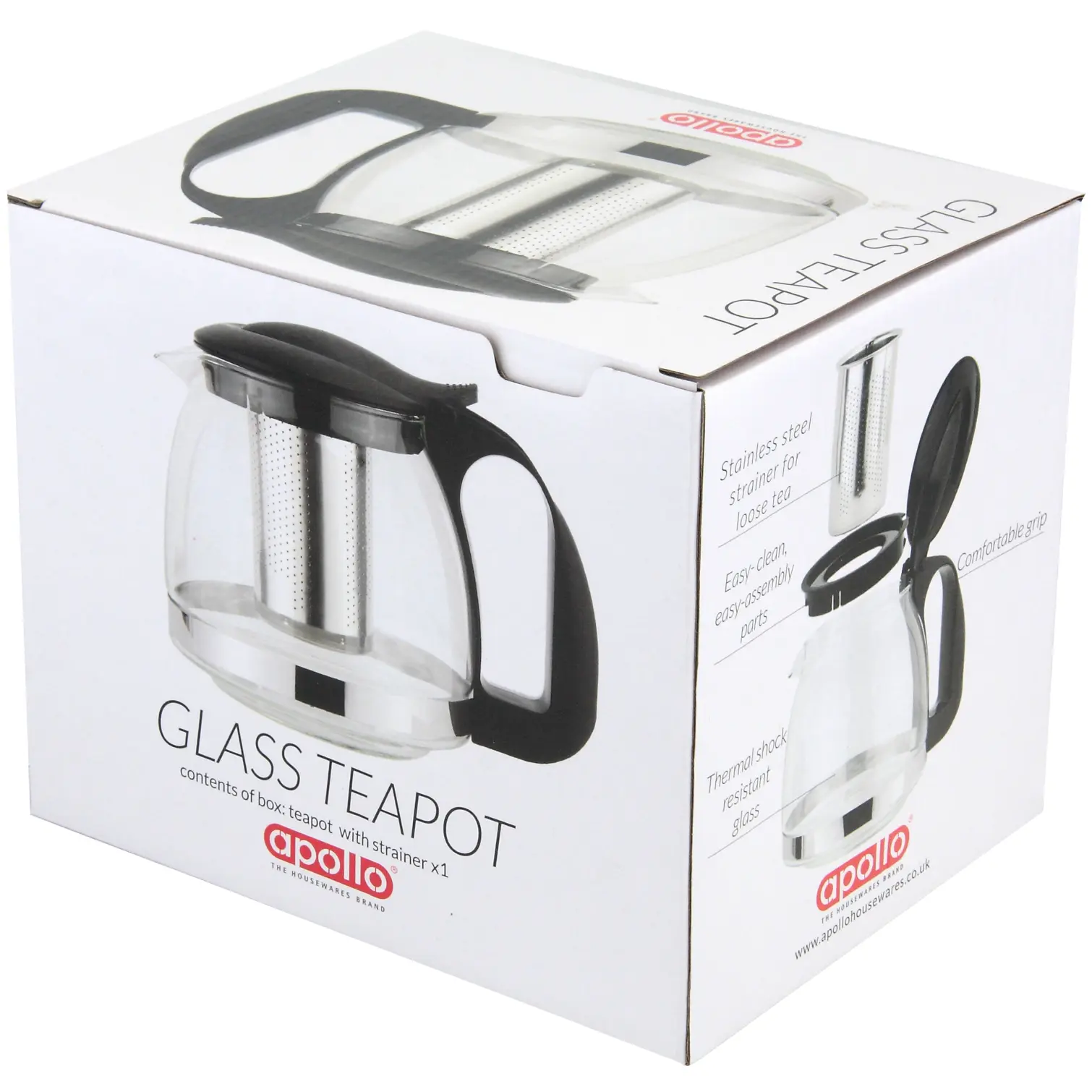Apollo Glass Teapot 1.1 Litre