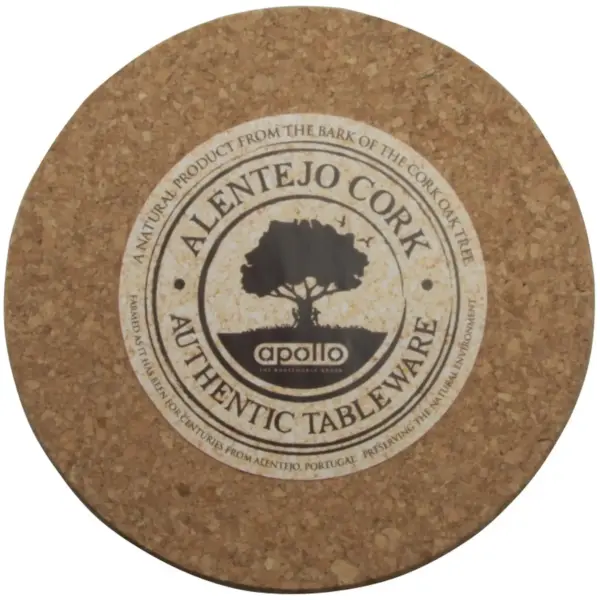 Apollo Cork 10cm Round Coasters Set of 6