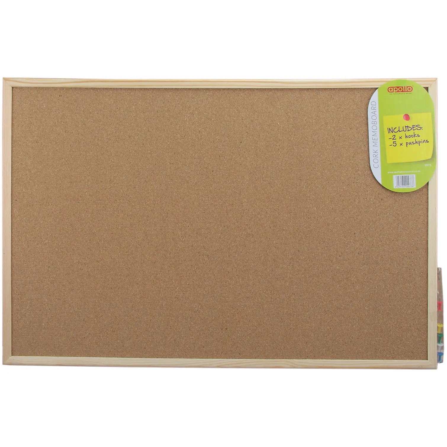 Apollo Cork Memo Board 60x40cm