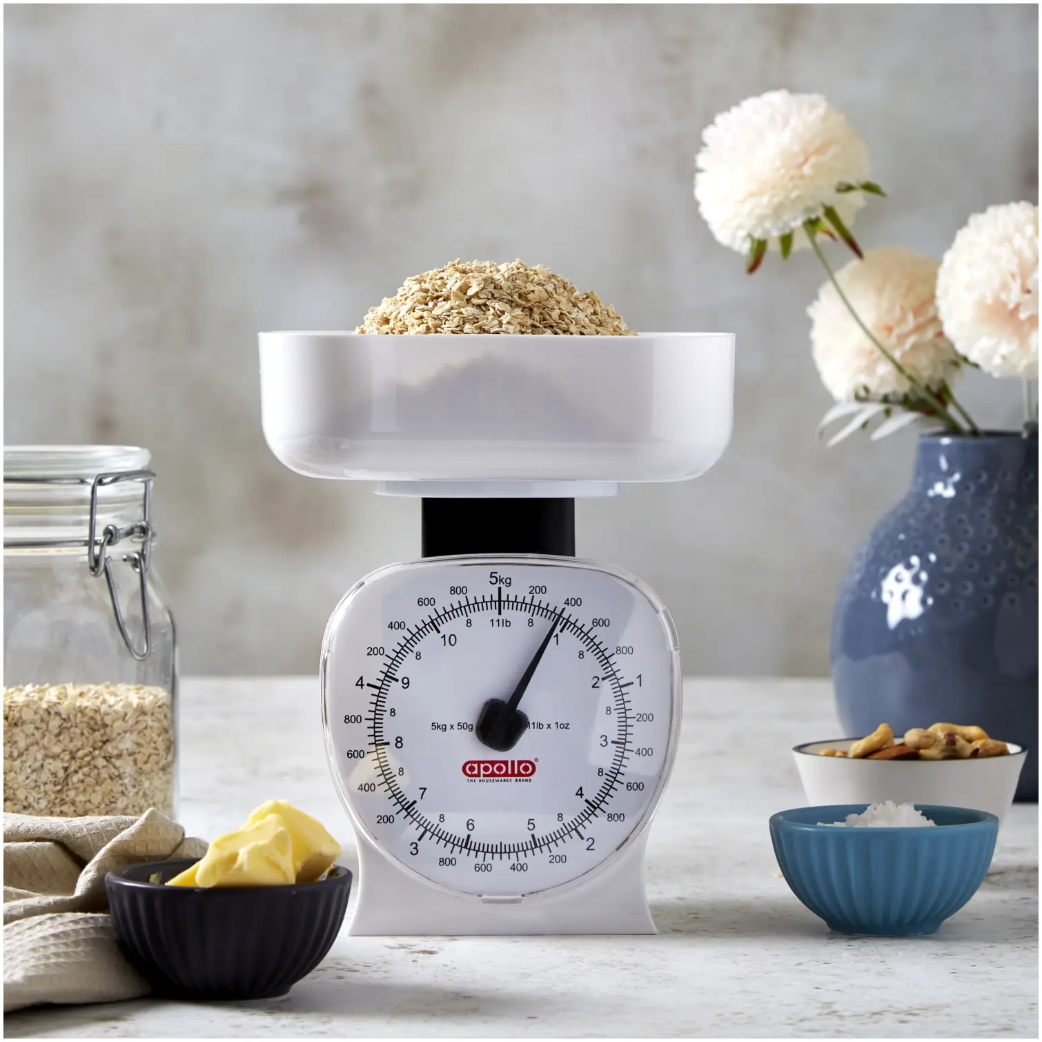 APO0180_7 Apollo Kitchen Scale White 5kg