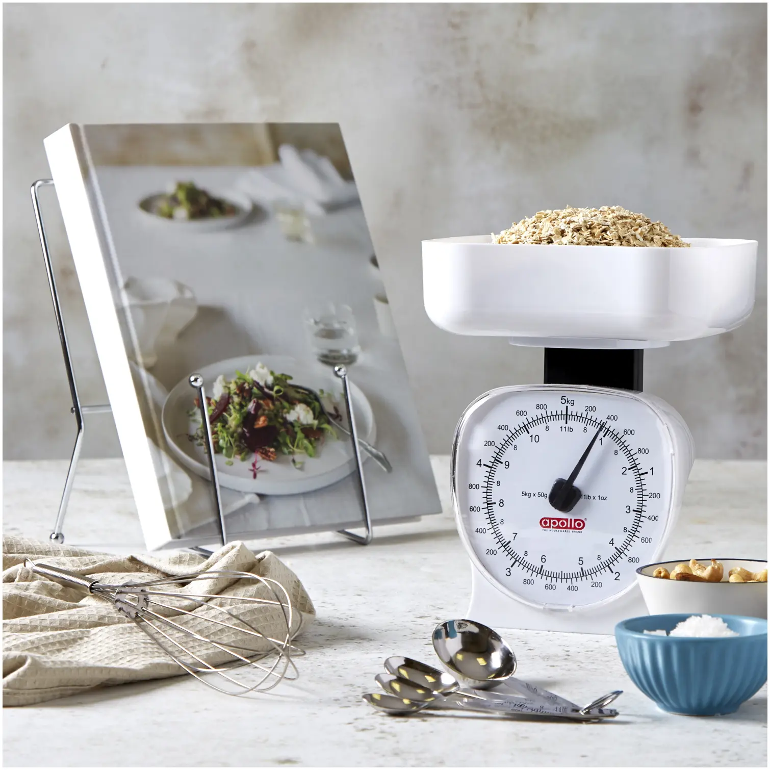 APO0180_8 Apollo Kitchen Scale White 5kg