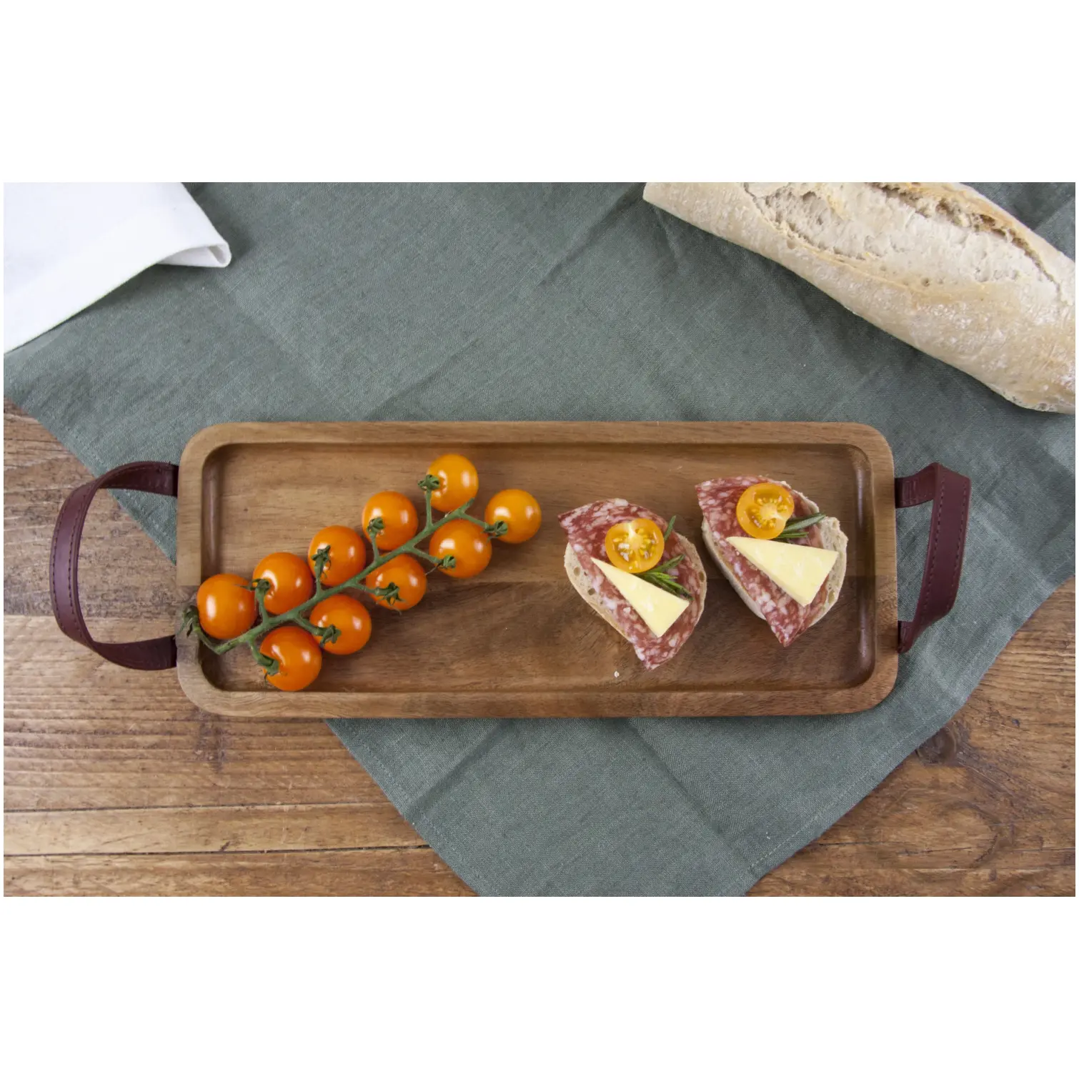 Apollo Acacia Rectangular Tray Board 31x12.5x2cm