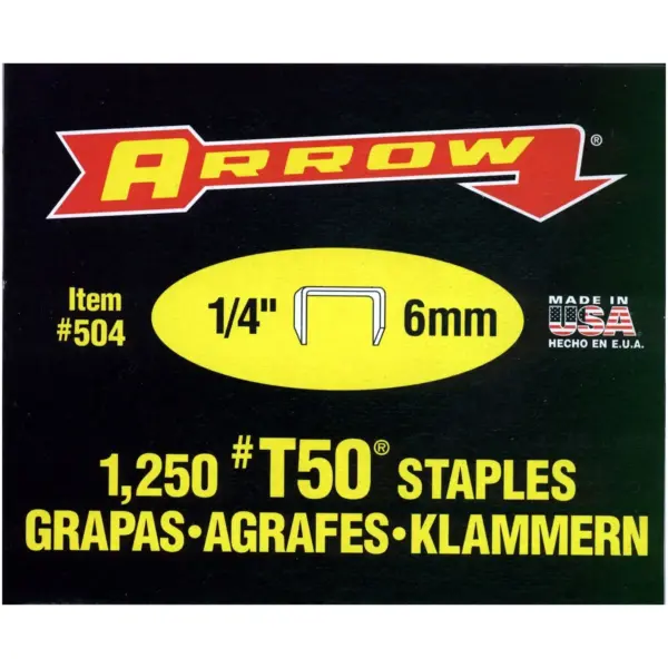 Arrow 6mm T50 Staples