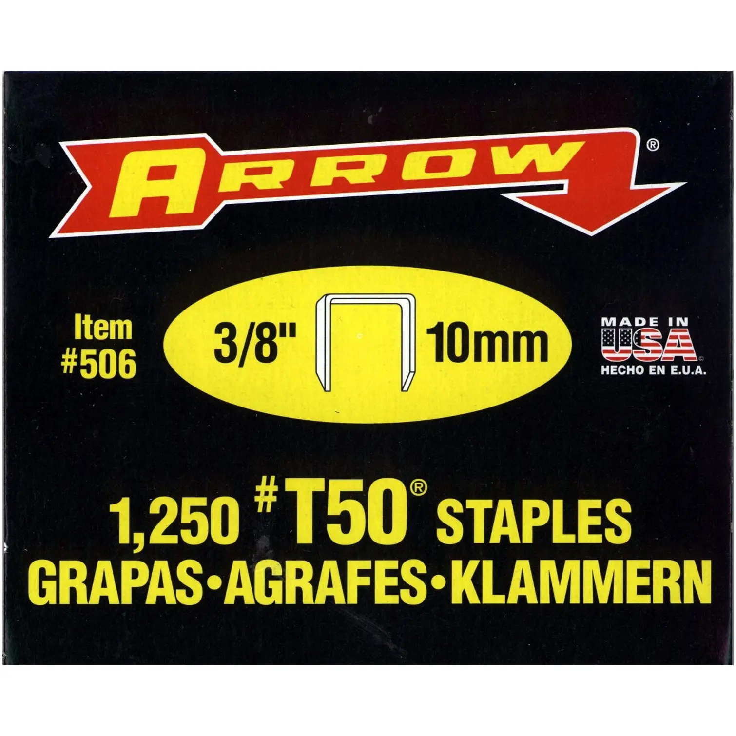 Arrow 10mm T50 Staples
