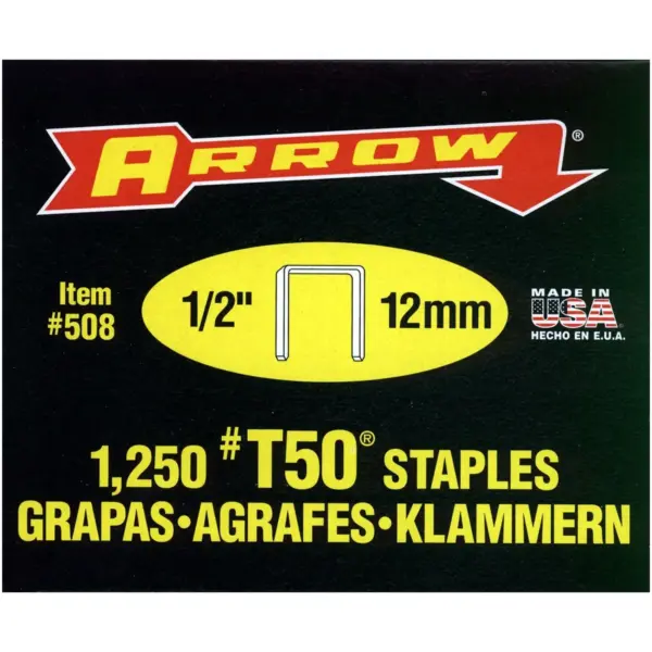 Arrow 12mm T50 Staples