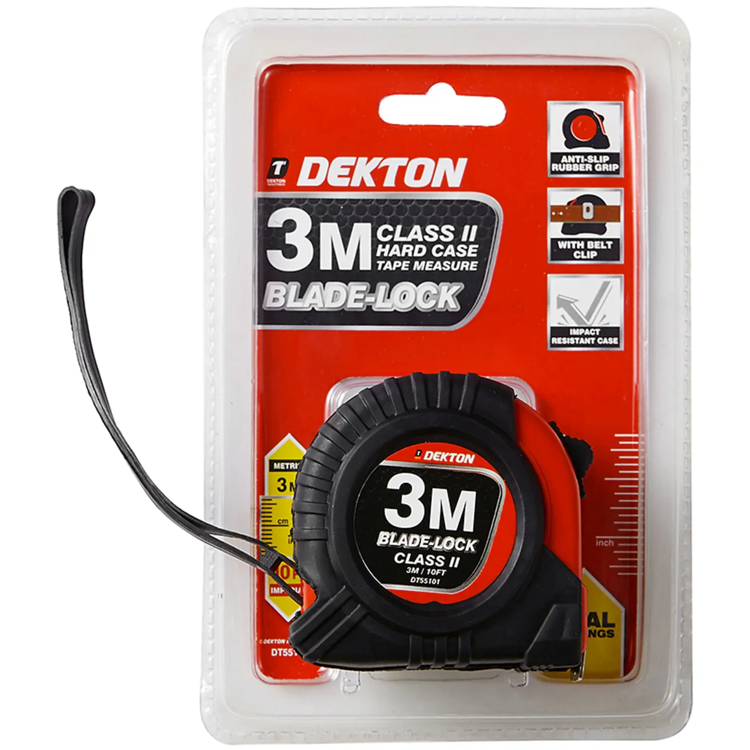 Dekton Blade Lock Tape Measure 3m