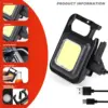 Dekton Rechargeable Keychain COB Light