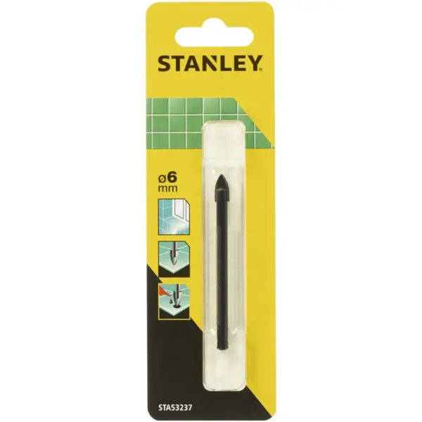 Stanley Tile & Glass Drill Bit 6mm x 76mm