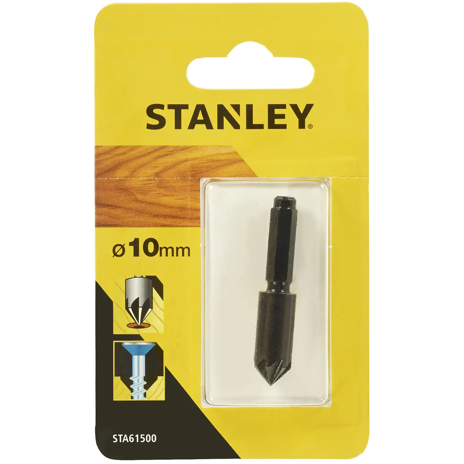 BDA1050 Stanley Countersink HEX Wood Bit 10mm