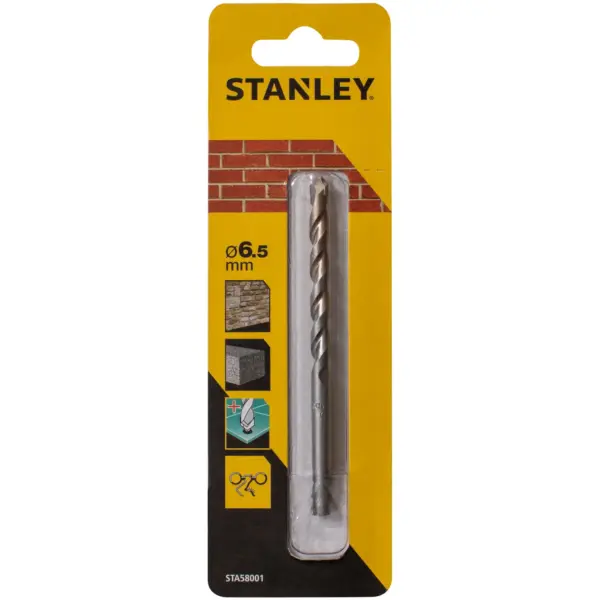 BDA1208 Stanley HiTech Masonry Bit 6.5mm x 100mm