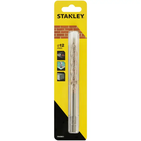 BDA1216 Stanley HiTech Masonry Bit 12mm x 150mm