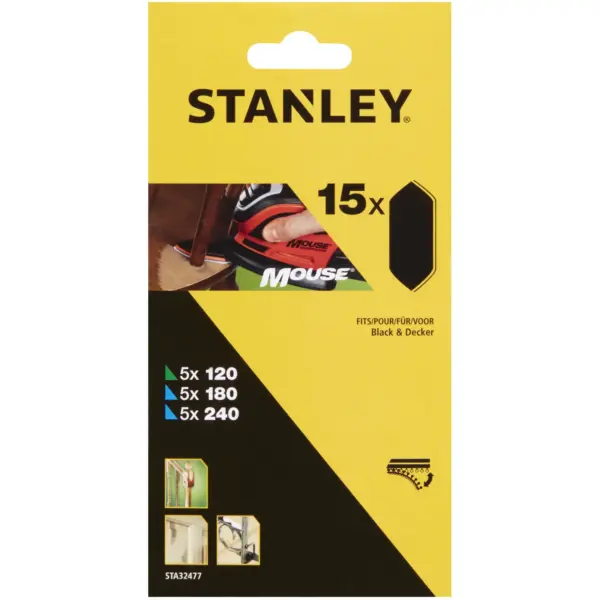 Stanley Mouse Assorted Sanding Fingers Pack of 15
