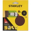 Stanley Drill Sanding Disc 60g Pack of 5