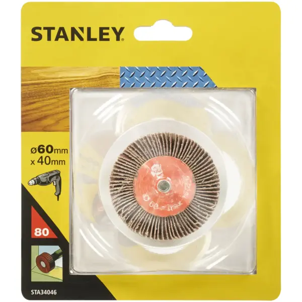 Stanley Oxide Flap Wheel 80G 60x40mm