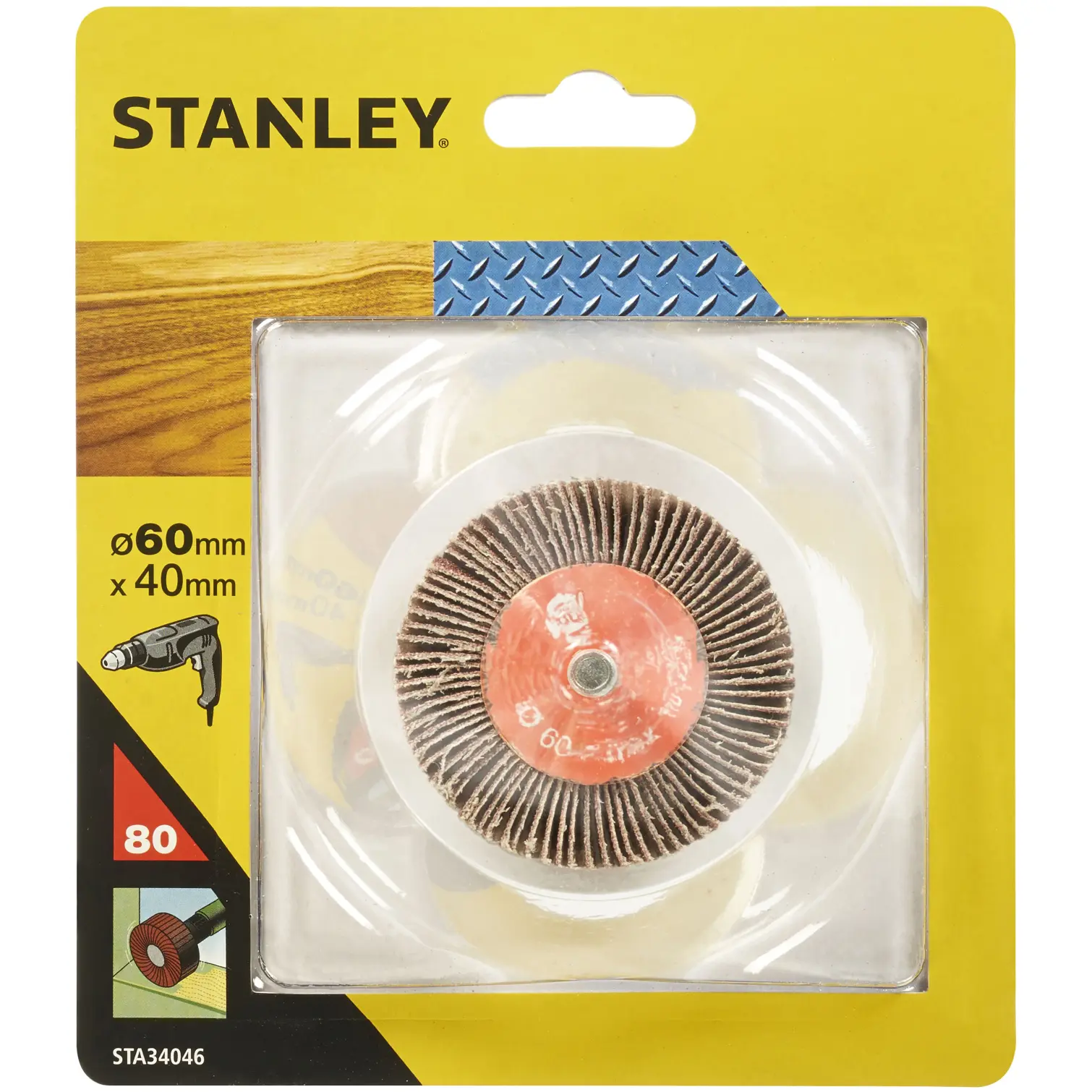 Stanley Oxide Flap Wheel 80G 60x40mm