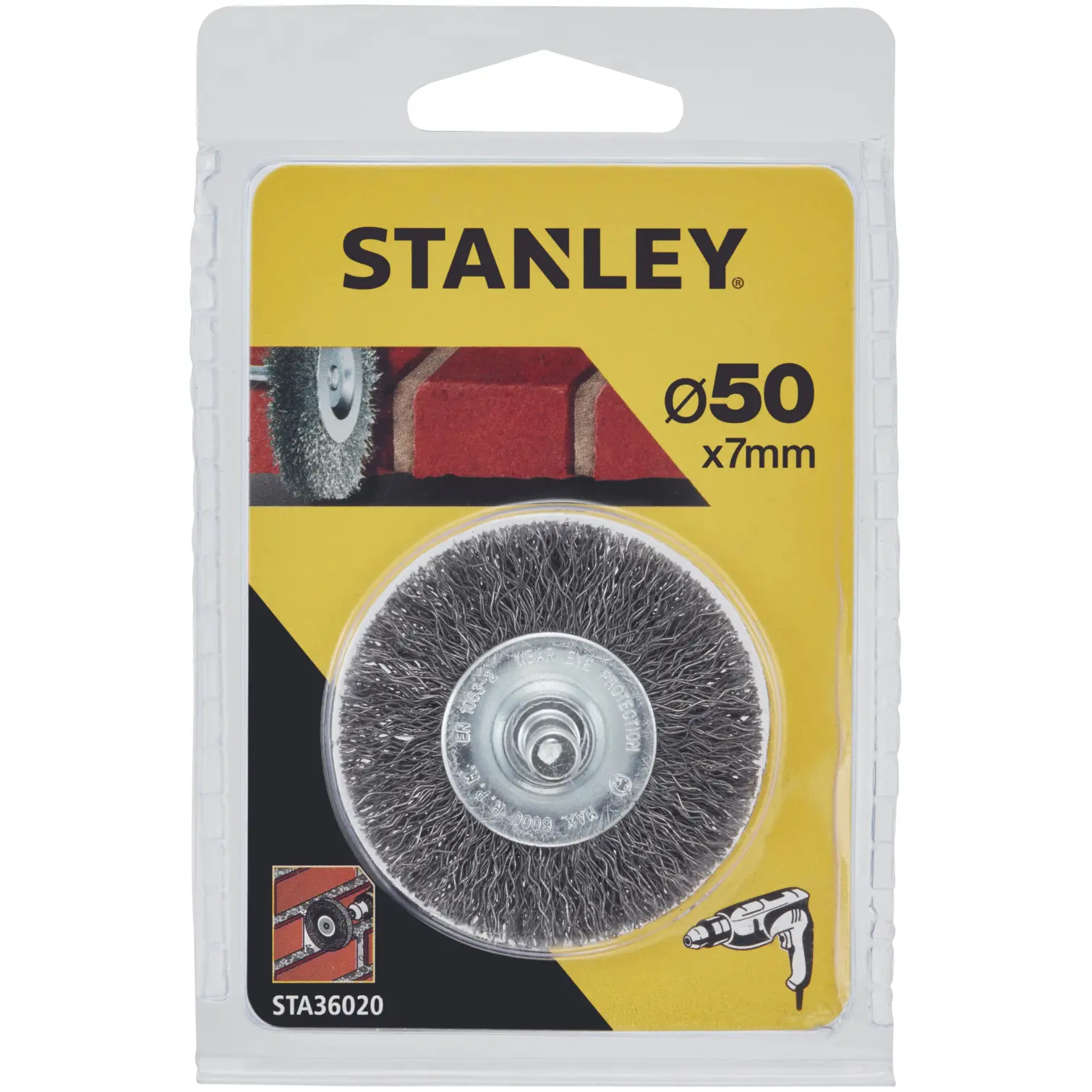 Stanley Steel Wire Wheel Brush 50mm x 7mm