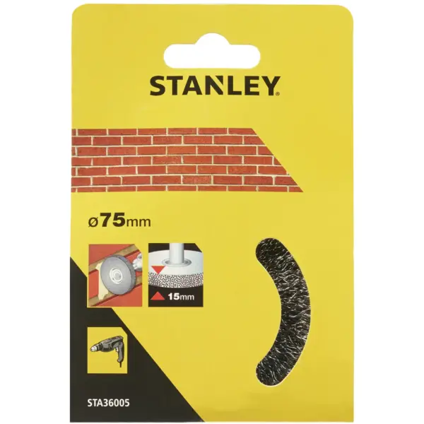 Stanley Steel Wire Wheel Brush 75mm x 15mm