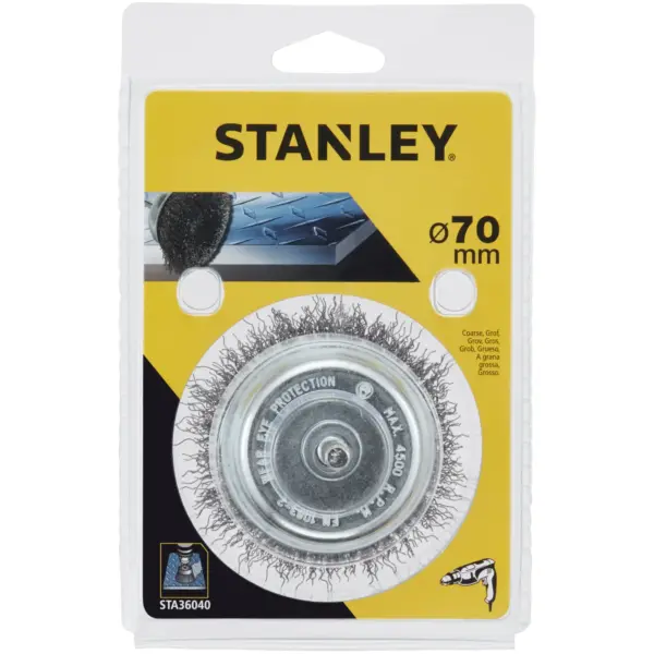Stanley Steel Wire Cup Brush 70mm