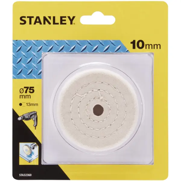 Stanley Cotton Buffing Wheel 75mm x 10mm