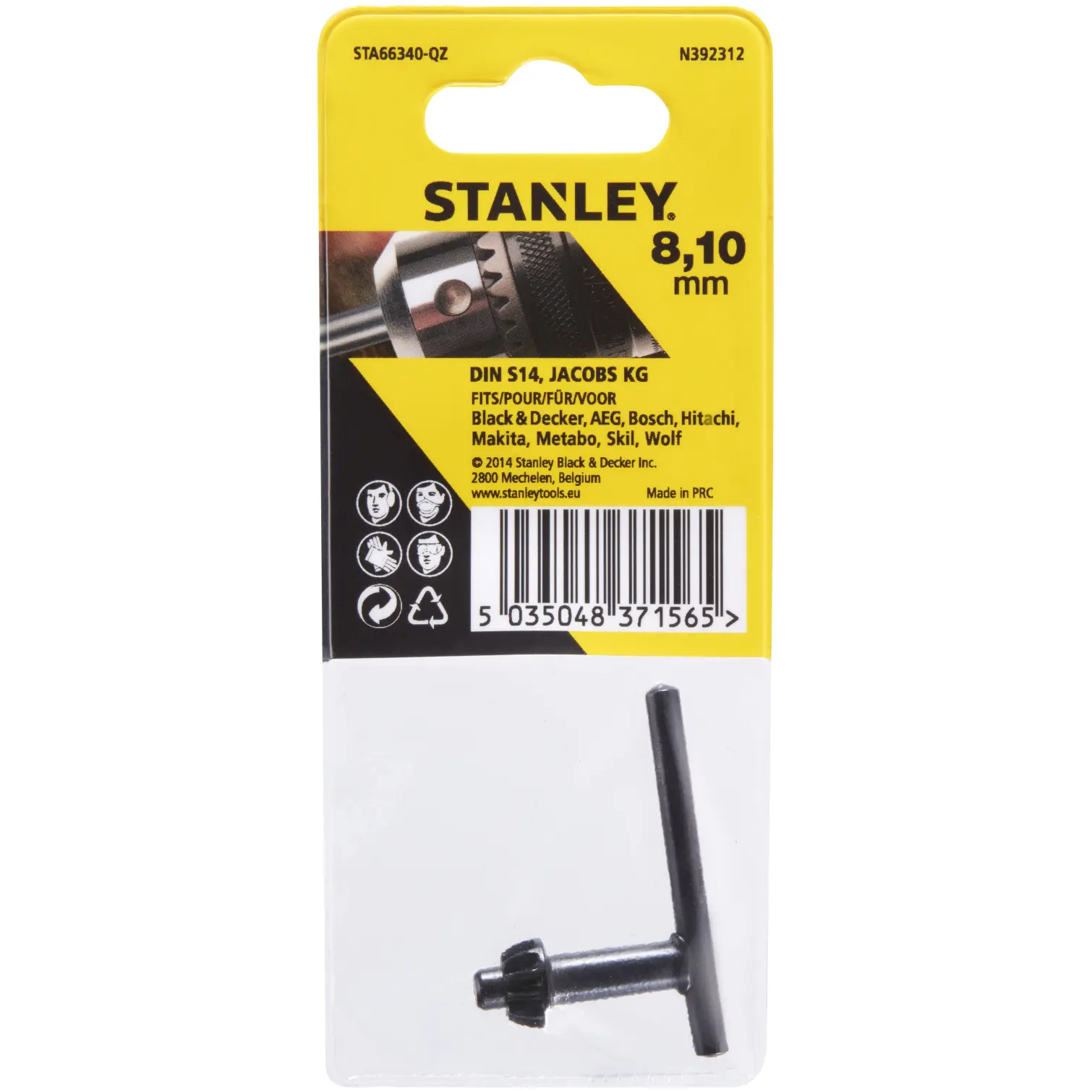 Stanley Chuck Key For 8-10mm