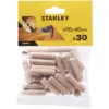Stanley Wooden Dowels 10x40mm Pack of 30