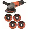 Black+Decker Sander Grinder 710w 115mm